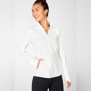 Fabletics white performance jacket. Never worn